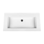 Wastafel BWS Veroni 45.5x99 cm Zonder Kraangat Solid Surface, Ophalen of Verzenden, Nieuw, Overige typen