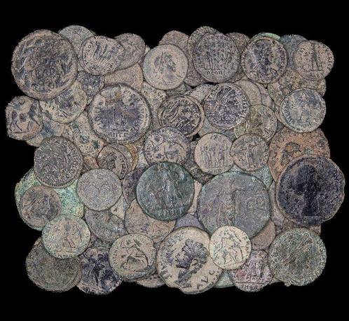 Romeinse Rijk Lote de 100 monedas Æ siglo I - IV d.C., Postzegels en Munten, Munten | Europa | Niet-Euromunten