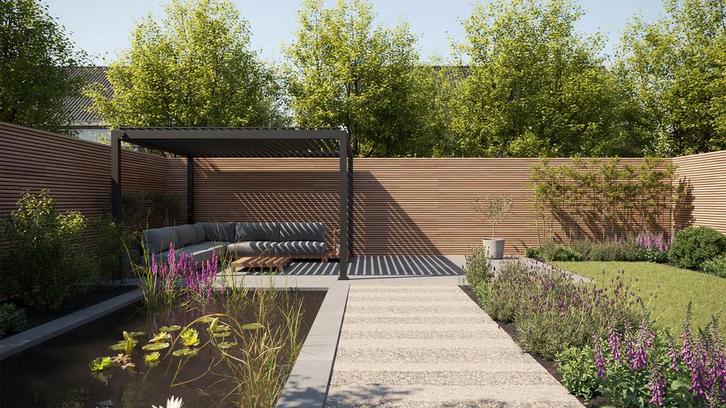 SUNS Alvaro overkapping 301 x 363 cm |, Tuin en Terras, Tuinsets en Loungesets, Ophalen of Verzenden