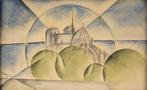 Anonyme cubist artist (XX) - View of the Notre Dame, Paris