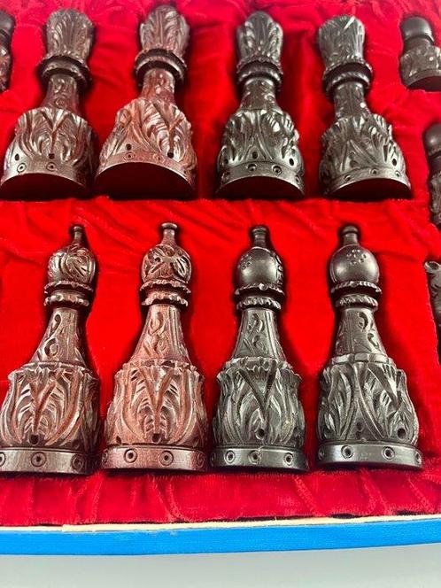 Schaakspel - Ebbehout, Antiek en Kunst, Curiosa en Brocante
