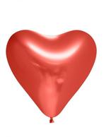 Hartjes Ballonnen Rood 30cm 6st, Verzenden, Nieuw