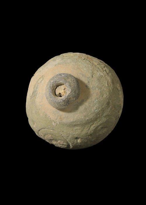 Byzantijns Keramiek Handgranaat met gegraveerde versiering, Antiek en Kunst, Antiek | Overige Antiek