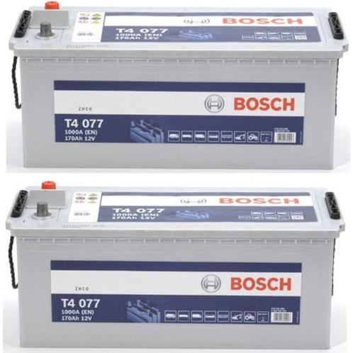 2 X Bosch T4 077 Accu 170Ah, Auto diversen, Onderhoudsmiddelen, Verzenden
