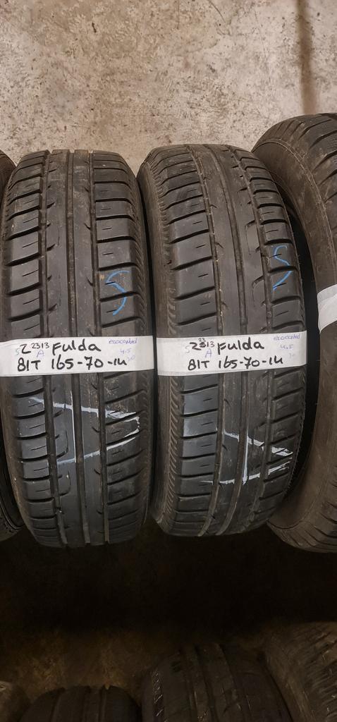 2x 165-70-14 Fulda Zomer 4.5mm €20 Per Band 165 70 14, Auto-onderdelen, Banden en Velgen, 14 inch, Zomerbanden, 165 mm, Personenwagen