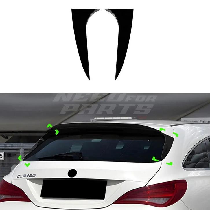 Rear Side Spoiler For Mercedes CLA Class X117 Standard & AMG, Auto-onderdelen, Carrosserie en Plaatwerk, Ophalen of Verzenden