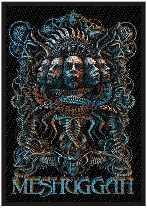 Meshuggah - 5 Faces - patch officiële merchandise, Verzamelen, Muziek, Artiesten en Beroemdheden, Kleding, Nieuw, Ophalen of Verzenden