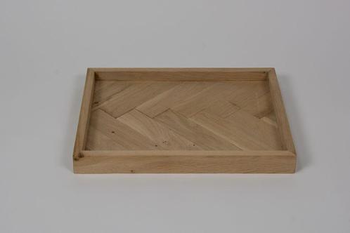 Houten dienblad - Visgraatdesign (Woon Accessoires), Antiek en Kunst, Antiek | Woonaccessoires, Ophalen of Verzenden