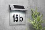 Huisnummerbord met ledverlichting (19 x 18,5 x 15,5 cm)