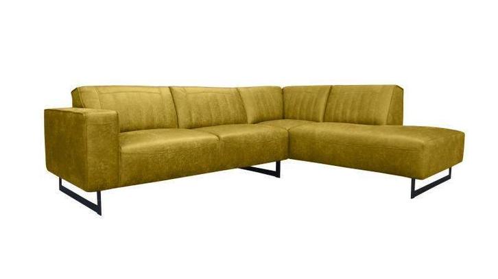 Hoekbank Scherpenisse - hoekbanken - Goud, Huis en Inrichting, Banken | Sofa's en Chaises Longues, Nieuw, Stof