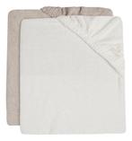 Jollein Ivory/Nougat 50 x 70 cm Badstof Aankleedkussenhoes 2, Kinderen en Baby's, Badjes en Verzorging, Verzenden, Nieuw