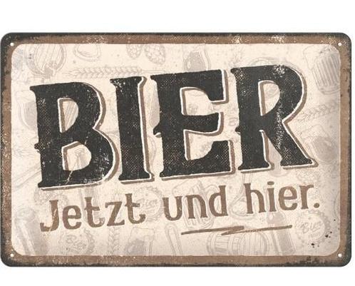 Bier Jetzt und hier reclamebord, Verzamelen, Merken en Reclamevoorwerpen, Nieuw, Ophalen of Verzenden