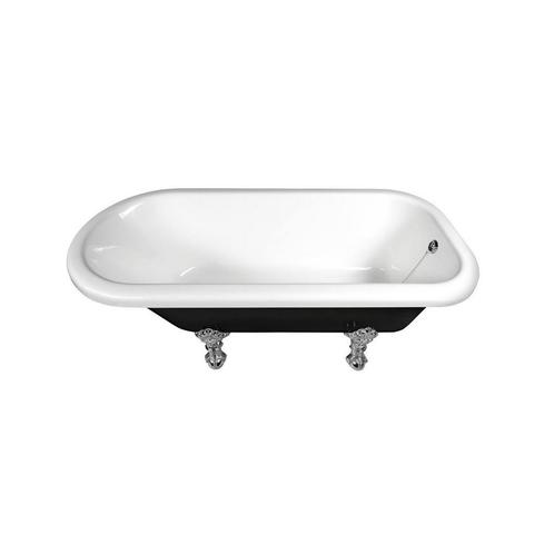 Vrijstaand Bad Sapho Foxtrot 170x75x49 cm Wit / Zwart met, Doe-het-zelf en Verbouw, Sanitair, Ophalen of Verzenden