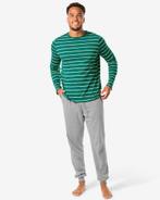 HEMA Heren pyjama strepen donkergroen, Kleding | Heren, Verzenden, Nieuw