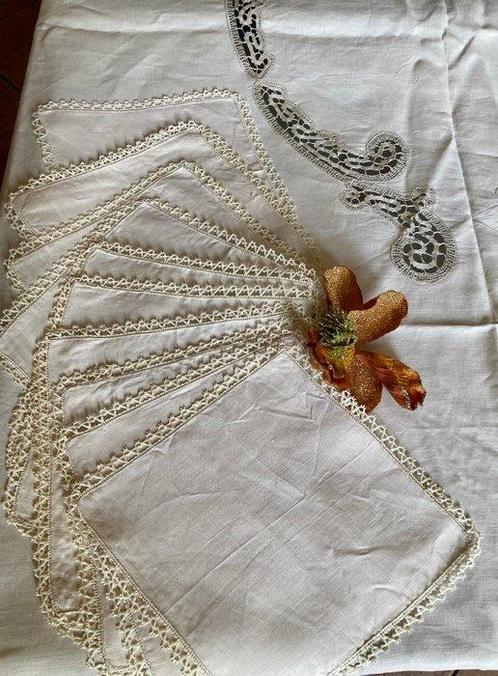 Tafelkleed (25) - 260 cm - 170 cm, Antiek en Kunst, Antiek | Kleden en Textiel