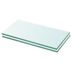 vidaXL Schappen 2 st 20x30 cm glas transparant, Huis en Inrichting, Woonaccessoires | Wandplanken en Boekenplanken, Verzenden