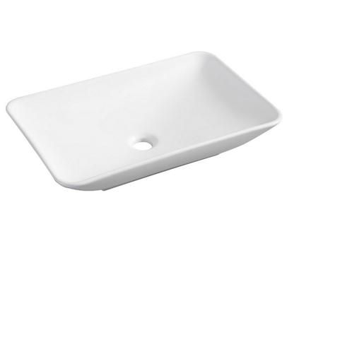 Opzetwastafel Wiesbaden Karé 58x36x11,5 cm Mat Wit, Doe-het-zelf en Verbouw, Sanitair, Overige typen, Nieuw, Ophalen of Verzenden