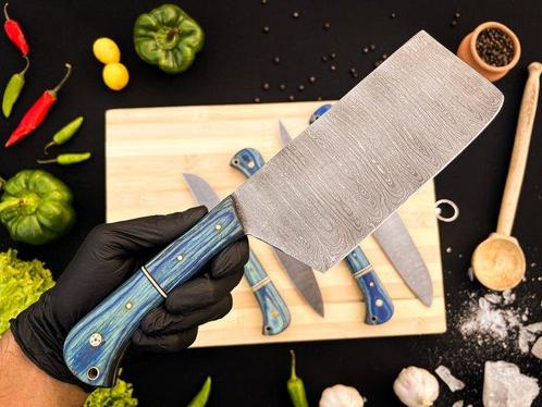 Smith - Keukenmes - Kitchen knife set - Duitse blauwe hout, Antiek en Kunst, Antiek | Keukenbenodigdheden