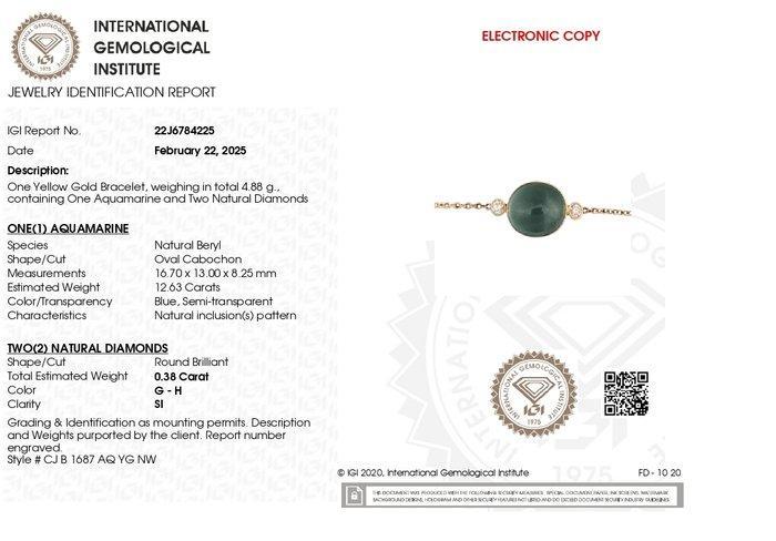 Schakelarmband - 14 karaat Geel goud - 13.01ct. tw., Sieraden, Tassen en Uiterlijk, Antieke sieraden