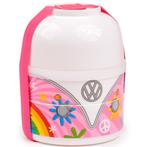 Bento Lunch Box - Volkswagen VW Busje T1 - Roze Flower Power, Ophalen of Verzenden, Nieuw