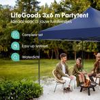 2dekans | LifeGoods Partytent - Opvouwbaar - 3x6 m - Easy Up, Ophalen of Verzenden, Zo goed als nieuw