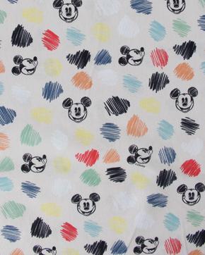 Poplin Katoen Mickey Dots, Hobby en Vrije tijd, Stoffen en Lappen, Overige kleuren, Nieuw