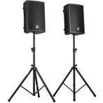 Devine Axeo 12A compacte speakerset met statieven voor feest, Antiek en Kunst, Verzenden