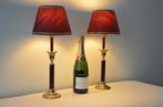 W&B Design - Tafellamp - Linnen, Messing, Metaal - Twee