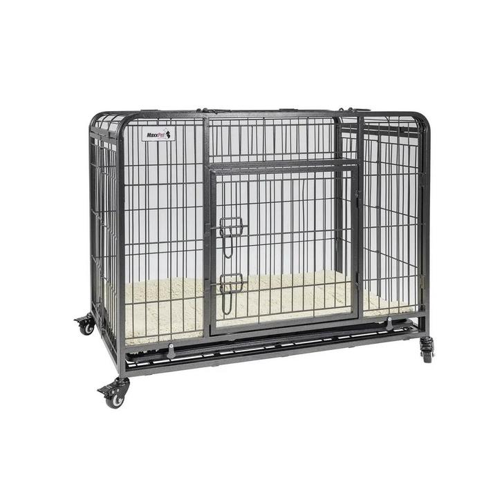 MaxxPet Hondenbench met Plaid - Verrijdbaar - 125x76x81cm, Dieren en Toebehoren, Hondenbenches, Nieuw, Verzenden