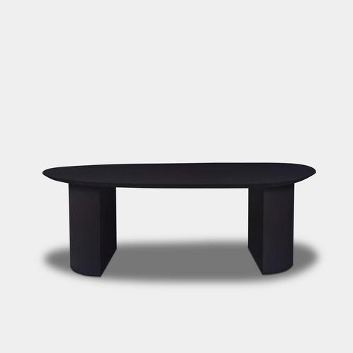 Tafel organisch eikenhout - Half Rond - Donker Eiken, Huis en Inrichting, Tafels | Eettafels