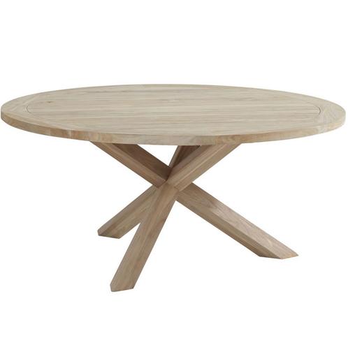 Louvre dining tuintafel 160 cm rond teak Taste4SO, Tuin en Terras, Tuintafels, Nieuw, Teakhout, Ophalen of Verzenden