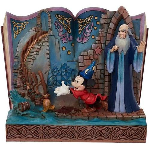 Disney Traditions – Mickey Mouse Sorcerer Storybook, Verzamelen, Disney, Mickey Mouse, Nieuw, Beeldje of Figuurtje, Ophalen of Verzenden
