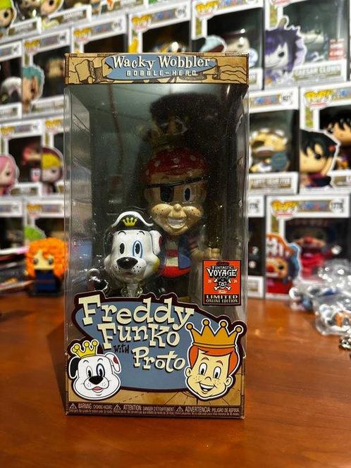 Funko - Funko Pop Freddy Funko with Proto + Chester Cheetah, Antiek en Kunst, Antiek | Speelgoed