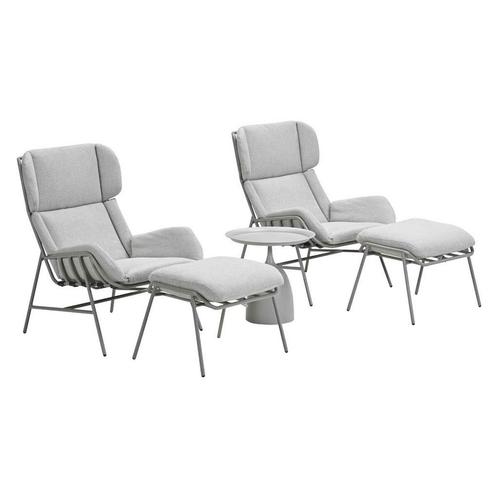 Garden Impressions Fresno loungestoelen taupe - Mati, Tuin en Terras, Tuinsets en Loungesets, Verzenden