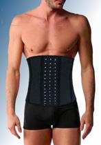 Perforated Waist Trainer Men -Zwart-6