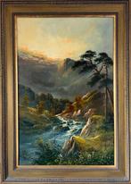 Francis E. Jamieson (1895-1950) - A river mountain landscape, Antiek en Kunst