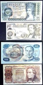 Oostenrijk. - 1000, 500, 100, 20 Schilling 1961-1969 - Pick