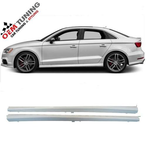 AUDI A3 S3 S line Sideskirts | SEDAN 8V | LY9K amalfi white, Auto-onderdelen, Carrosserie en Plaatwerk, Nieuw, Audi, Ophalen of Verzenden