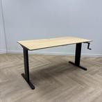 Ergoswiss slingerbureau, 160x80 cm. beuken - zwart, Huis en Inrichting, Bureaus, Ophalen of Verzenden, Gebruikt, Bureau