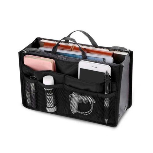 Handtas organizer - Bag in Bag - 11 ruime vakken - Zwart -, Huis en Inrichting, Woonaccessoires | Overige, Nieuw, Verzenden