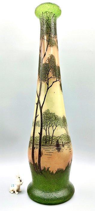LEGRAS (1839-1916) - Vaas - Zeer grote geëmailleerde vaas, Antiek en Kunst, Kunst | Designobjecten