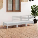 vidaXL 3-delige Loungeset massief grenenhout wit, Tuin en Terras, Tuinsets en Loungesets, Verzenden, Nieuw, Loungeset