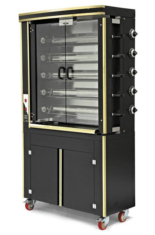 GGM Gastro | Kippengrill op gas - 30kW - met 5 spiesen voor, Zakelijke goederen, Horeca | Overige, Verzenden