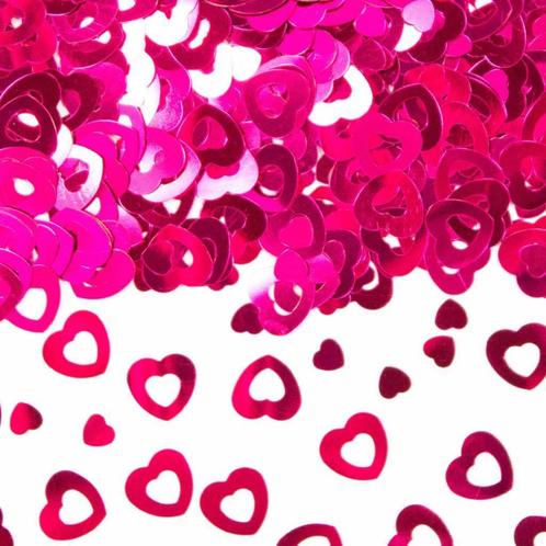 Tafelconfetti Hartjes Roze 14gr, Hobby en Vrije tijd, Feestartikelen, Nieuw, Verzenden
