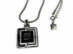 Veiling - Balmain 925 Zilveren Ketting | Geometrische Hanger, Sieraden, Tassen en Uiterlijk, Kettingen, Nieuw