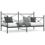 vidaXL Slaapbank zonder matras 107x203 cm staal zwart, Huis en Inrichting, Slaapkamer | Bedden, Verzenden, Nieuw, Zwart, Metaal