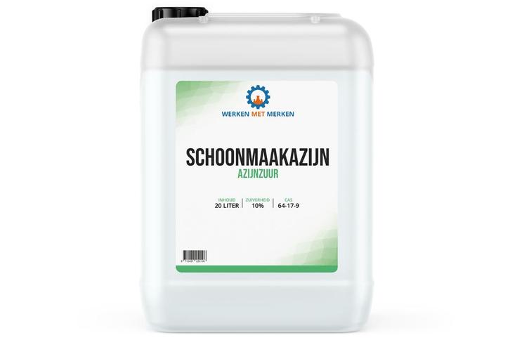 Wmm Chemie Schoonmaakazijn 20 liter, jerrycan, Doe-het-zelf en Verbouw, Overige Doe-het-zelf en Verbouw, Nieuw, Verzenden