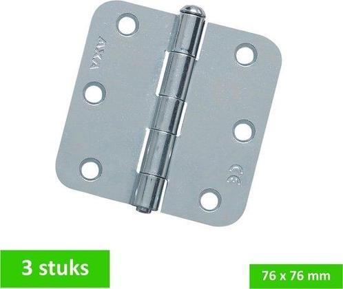AXA scharnier met losse pen - verzinkt - 76 X 76 - ronde, Doe-het-zelf en Verbouw, Hang- en Sluitwerk, Verzenden