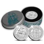 Officiële Herslag: Scheepjesschelling 2023 Zilver 2 ounce, Postzegels en Munten, Verzenden