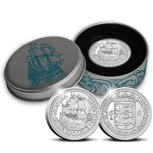 Officiële Herslag: Scheepjesschelling 2023 Zilver 2 ounce, Postzegels en Munten, Munten | Nederland, Verzenden